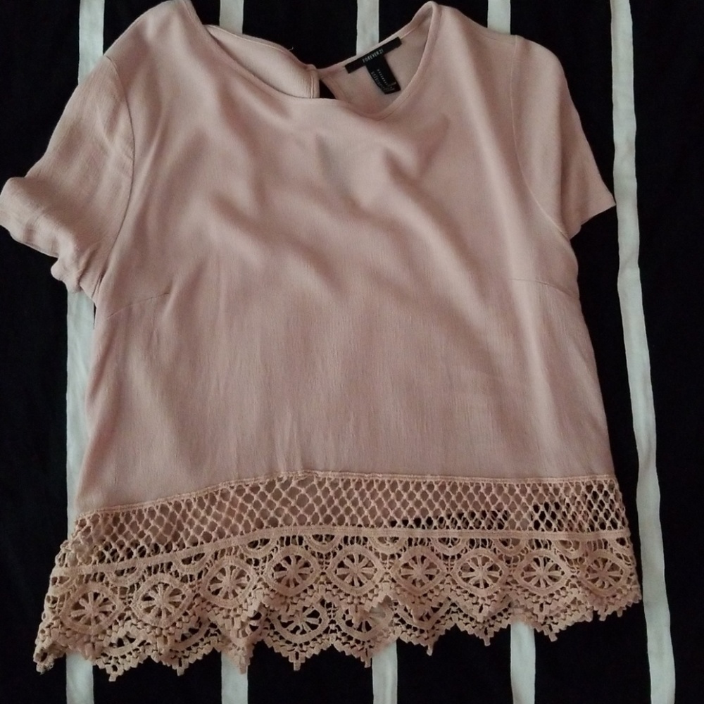 Pink forever 21 blouse